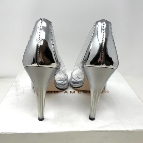 Good American Cinder-F*CKING-RELLA Pump In Glass Clear Size 10 New - Picture 11 of 15